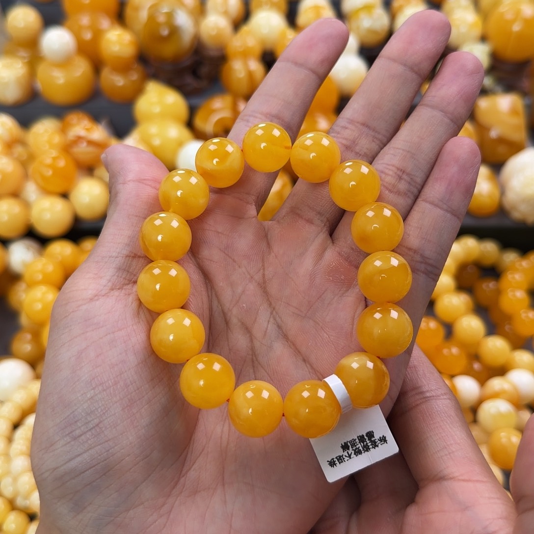 琥珀未镶嵌珠宝奇石14mm同料