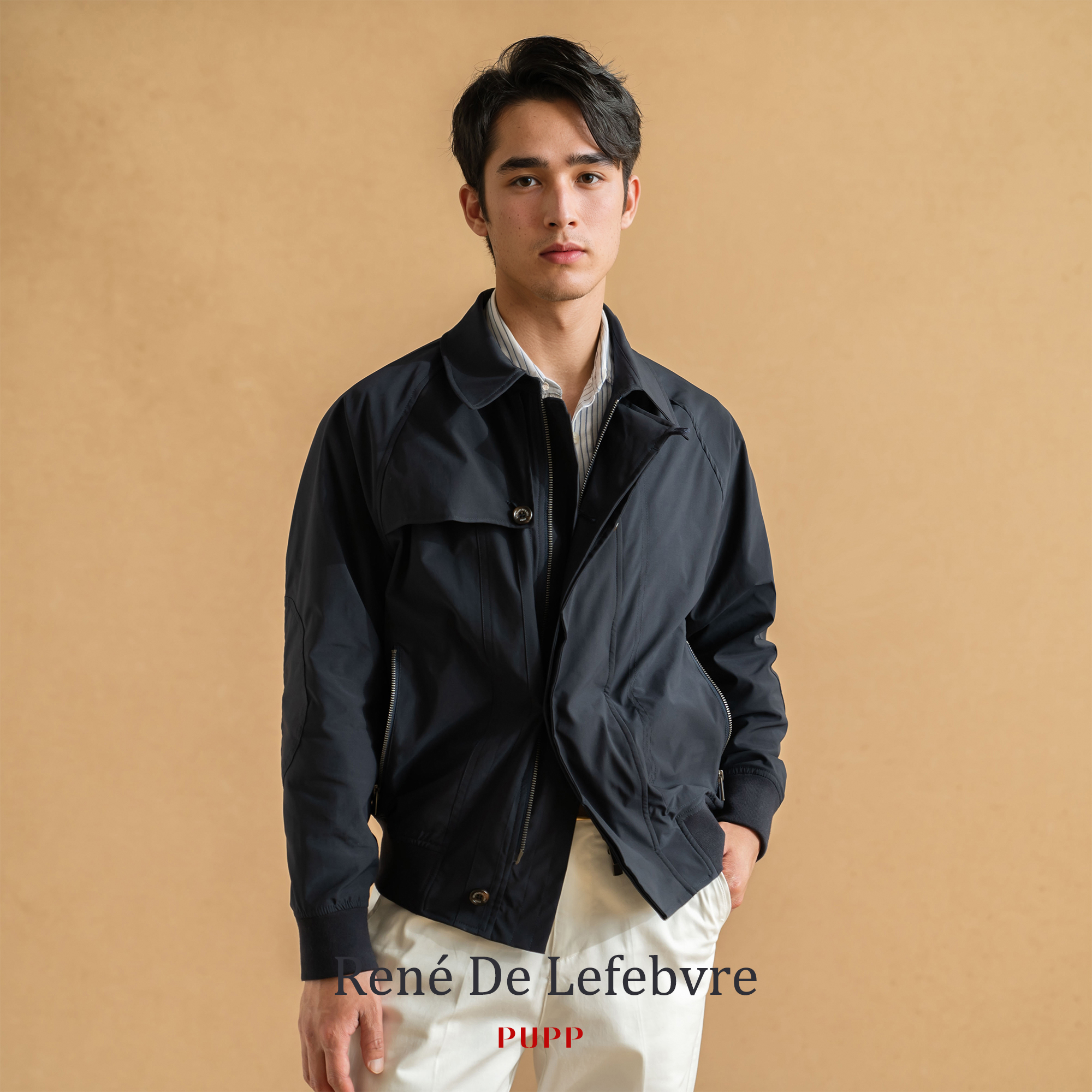 René De Lefebvre春秋季男士中古Vintage肯辛顿翻领短款夹克外套