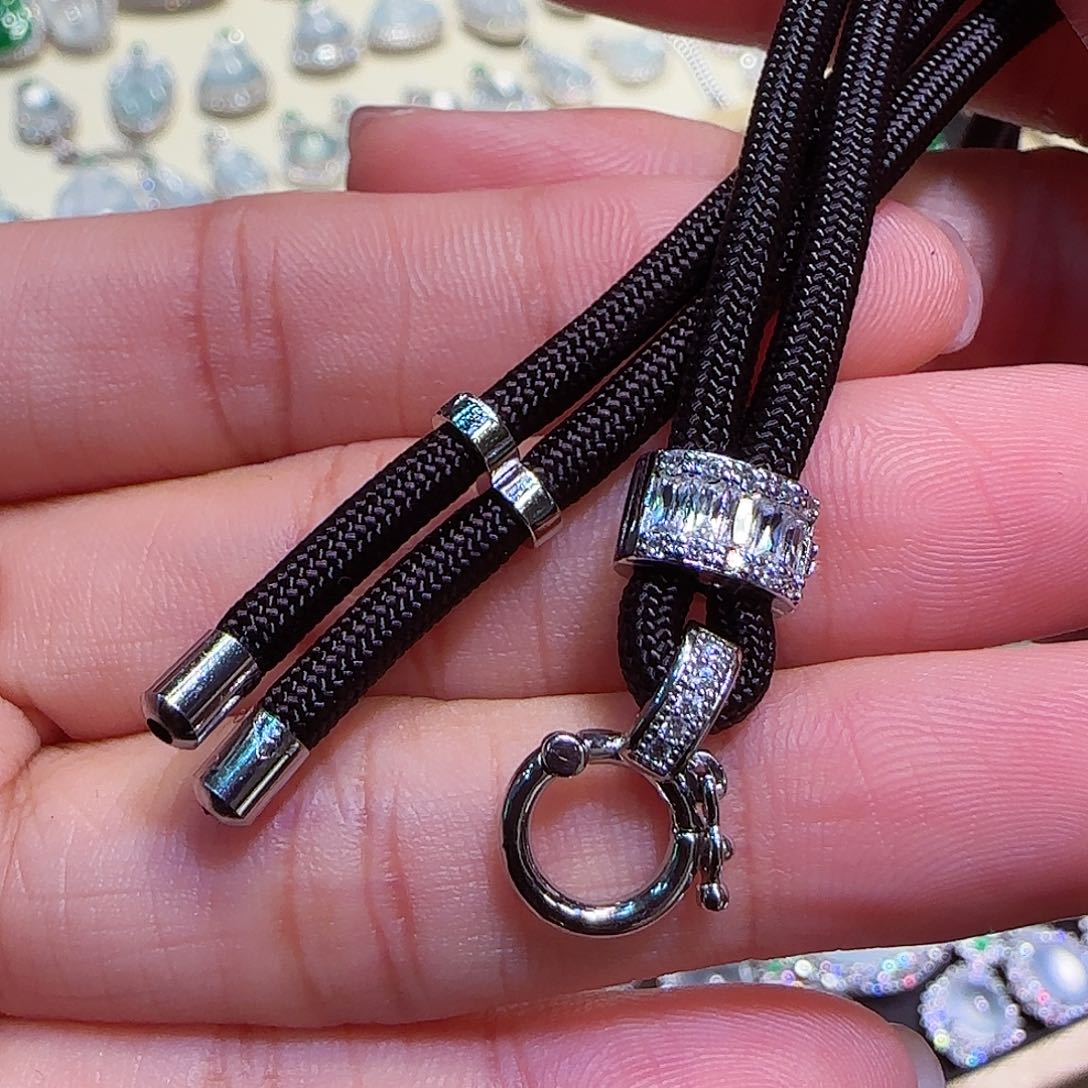 翡翠挂件未镶嵌高货绳