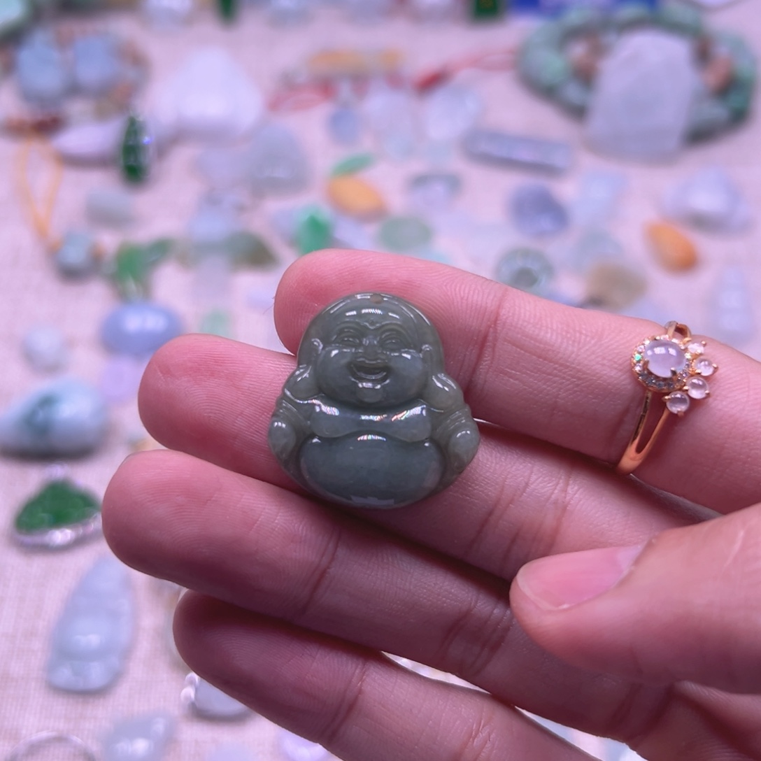 翡翠未镶嵌吊坠(不含链)