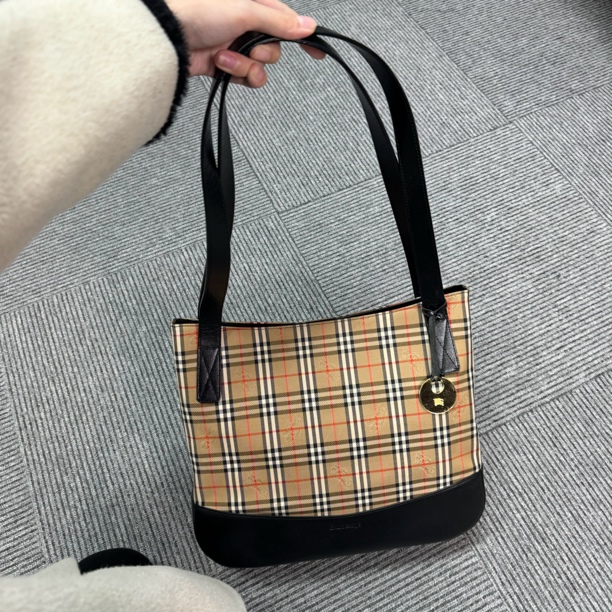 95新 BURBERRY/博柏利 LL522/巴宝莉单肩包