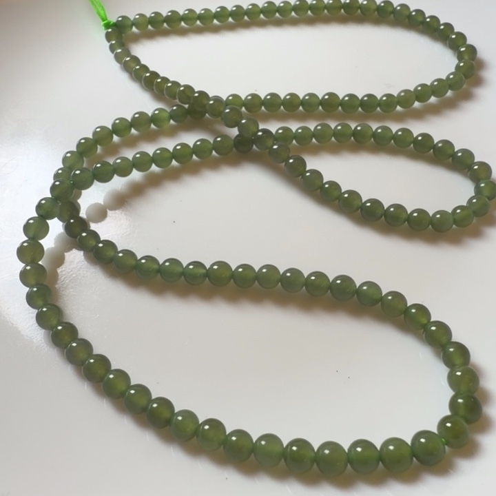 和田玉未镶嵌手链卡4湖水绿