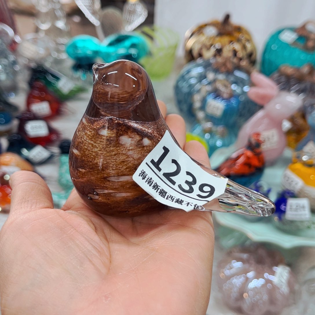 1239 ，家悦琉璃花瓶摆件