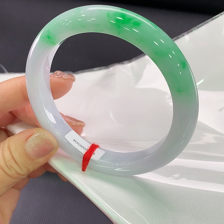 翡翠未镶嵌手镯嫩*丫正圈60