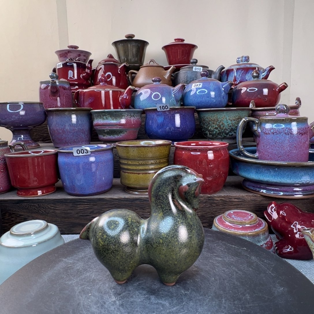 长8cm茶叶末小马一只