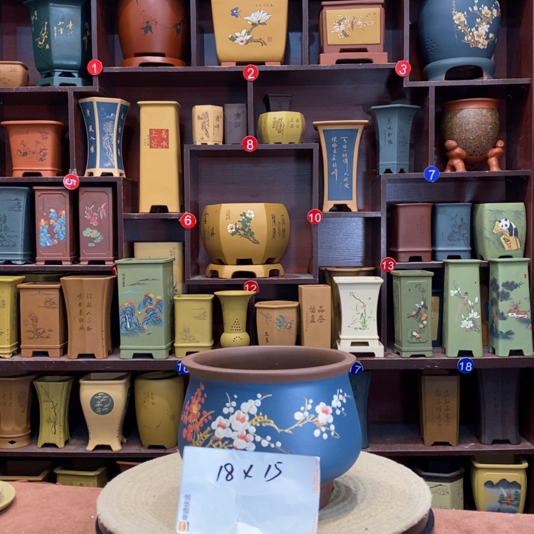 紫砂花盆紫砂作品