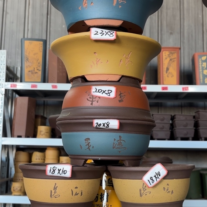 紫砂花盆           100-8