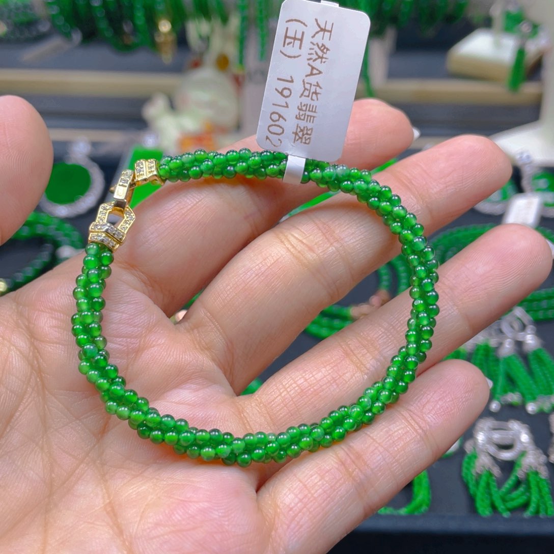 颈饰未镶嵌翡翠麻花手链