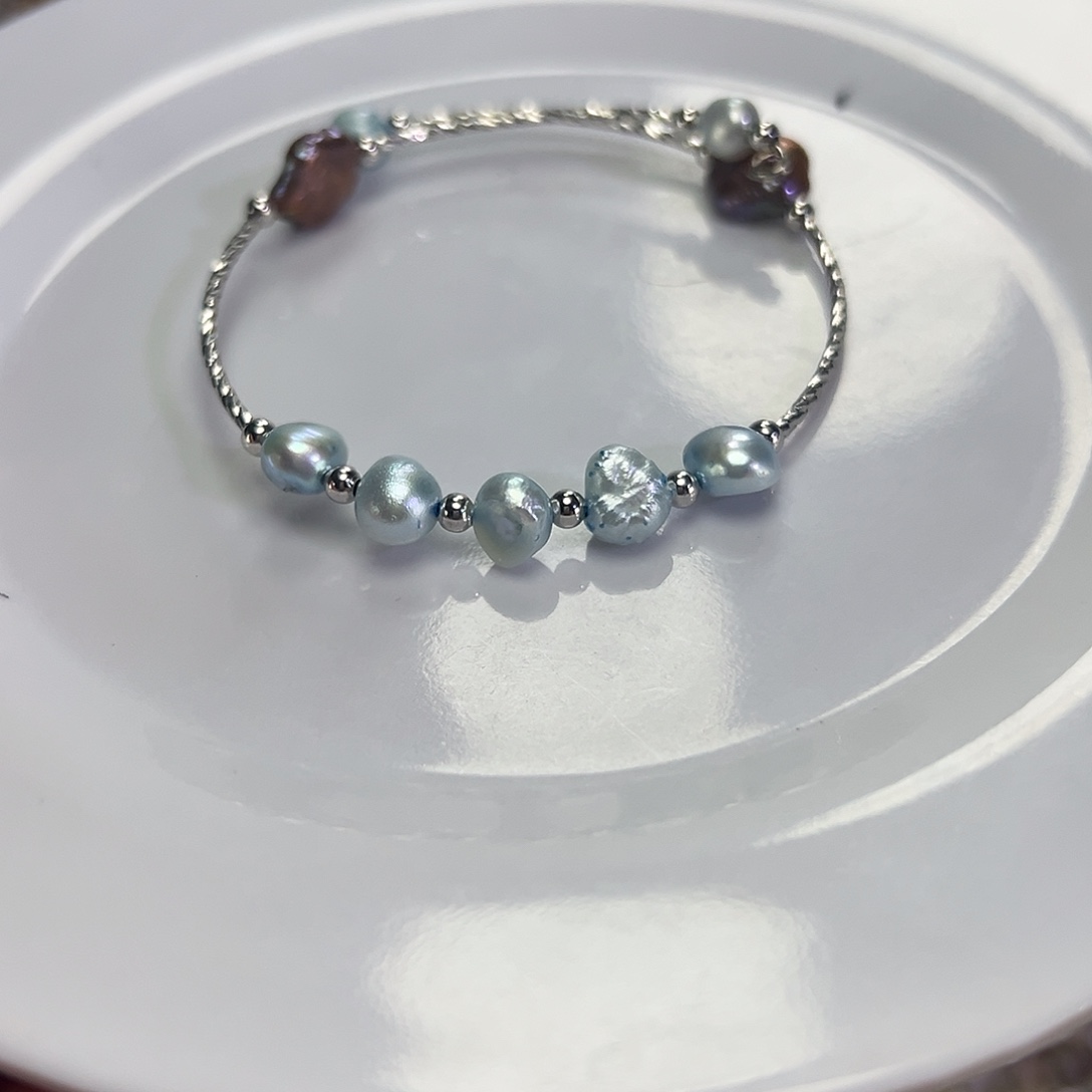 手绳淡水珍珠钛钢