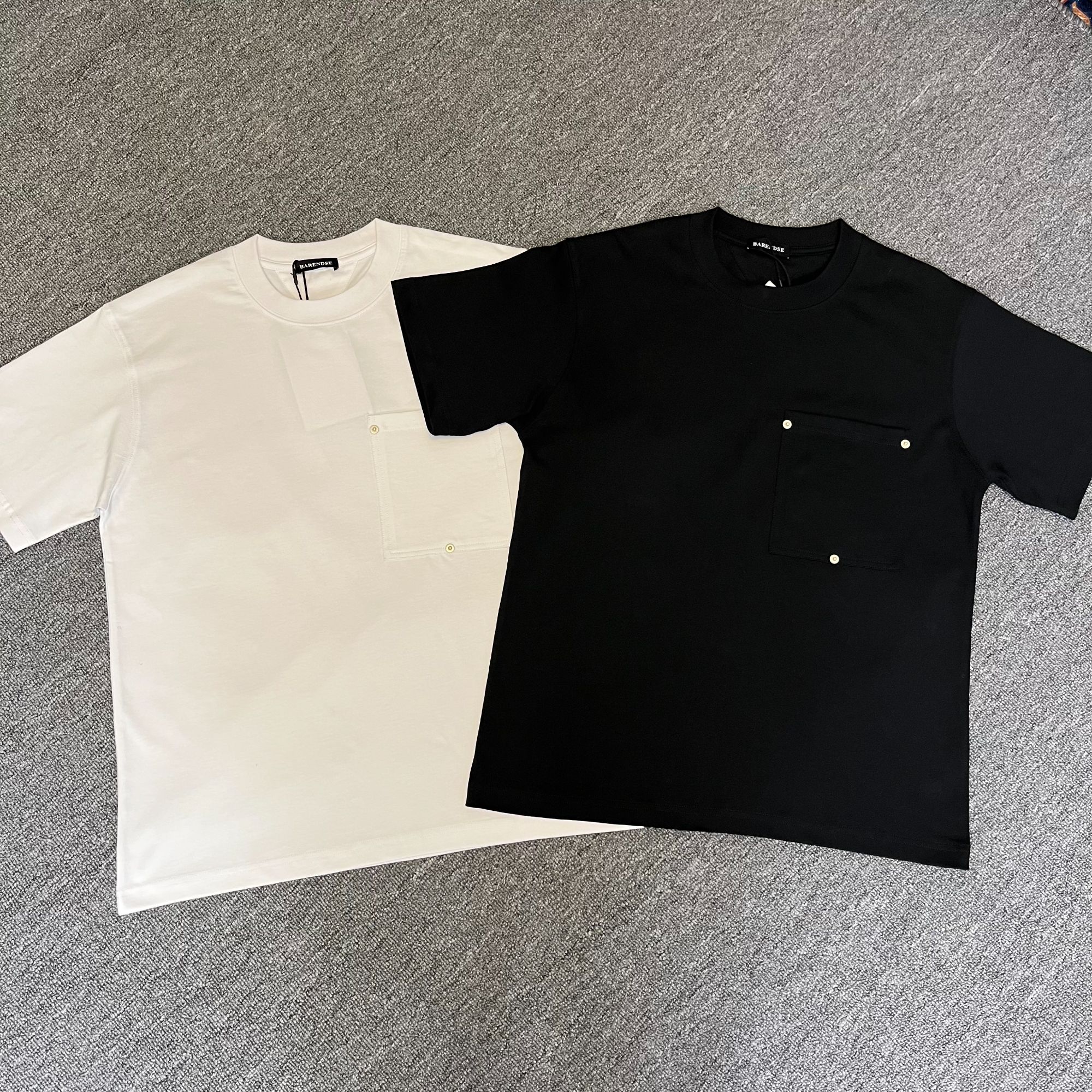 E03 三角铆钉口袋 短袖T恤男女同款微宽松版型