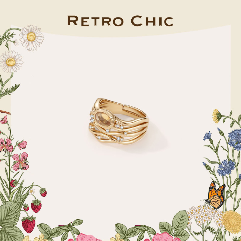 铜合金戒指 RC RETRO CHIC 意大利复古时尚首饰 日暮戒指