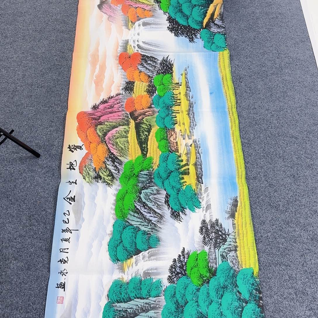 国画作品小姐姐放漏中