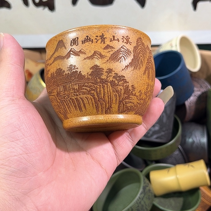 茶杯紫砂全手工紫砂主人杯