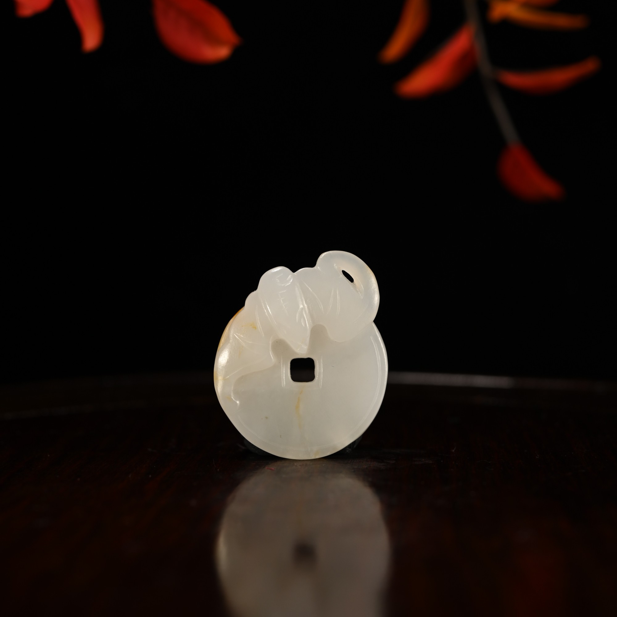 Lot8810 HP6810225和田玉福到眼前挂件/杭拍