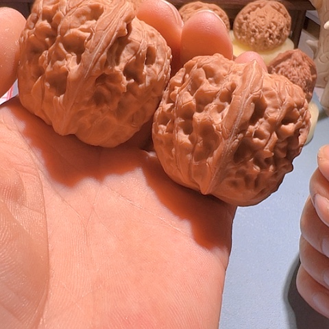 文玩核桃把件芭蕉扇40