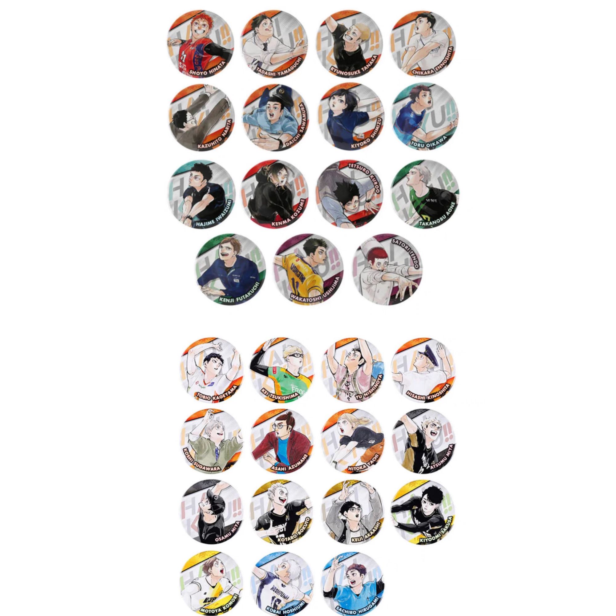 排球少年JS限定十周年原画排和球吧唧 