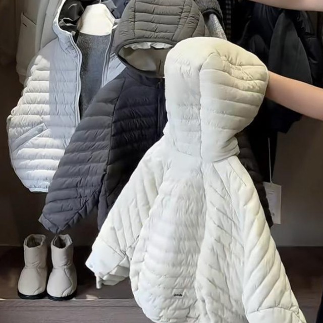 排骨棉服女童男童宝宝2025新款冬儿童好看百搭保暖防寒连帽外套