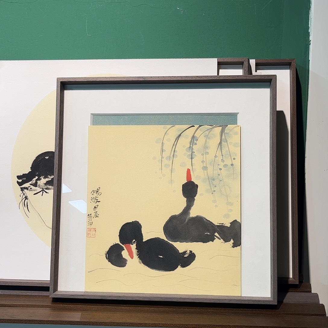 国画张筠翊老师作品带框