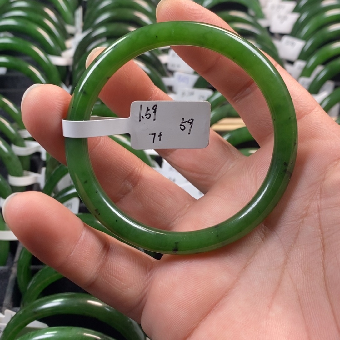 和田玉（碧玉）未镶嵌手镯59