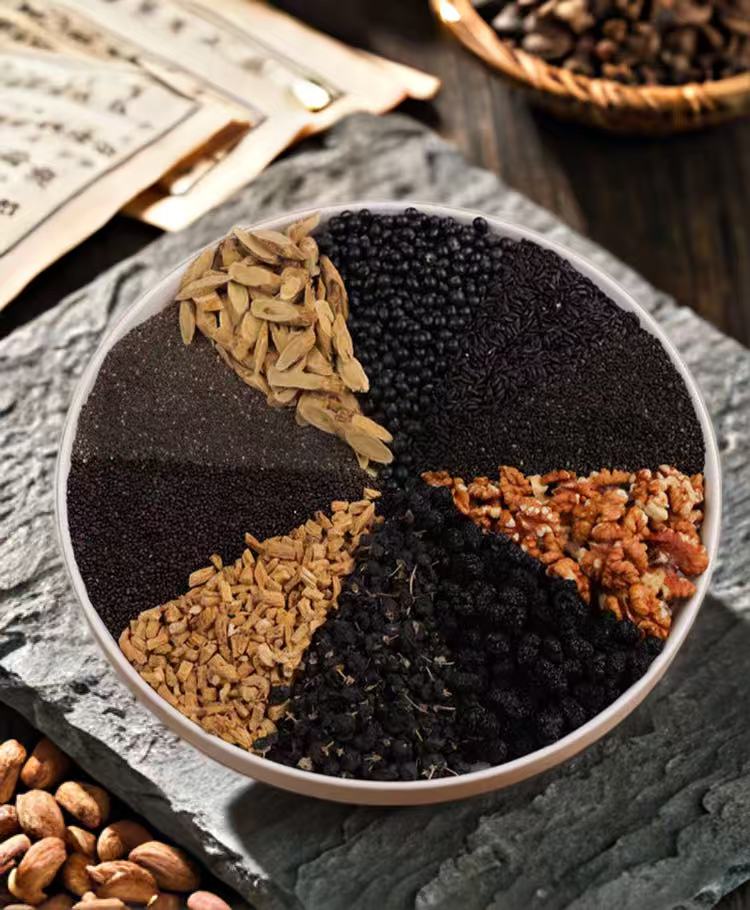 2-现配现磨黄芪党参黑养粉熬夜早餐五谷杂粮以黑养黑十黑粉