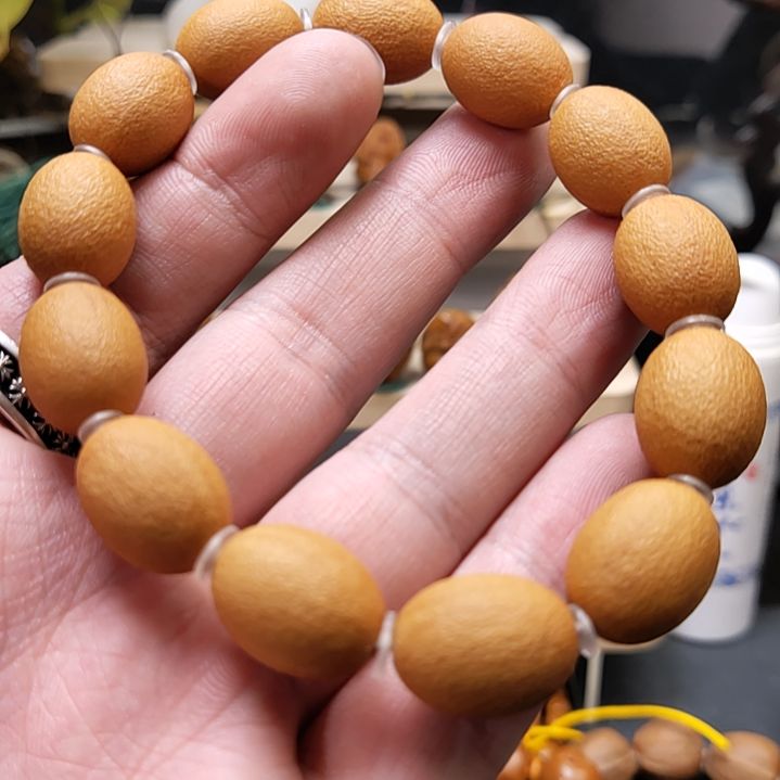 橄榄核手串/手链橘皮纹橄榄核素核
