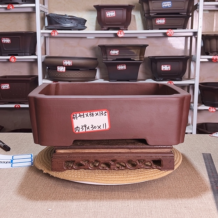 强***紫砂花盆紫砂花盆