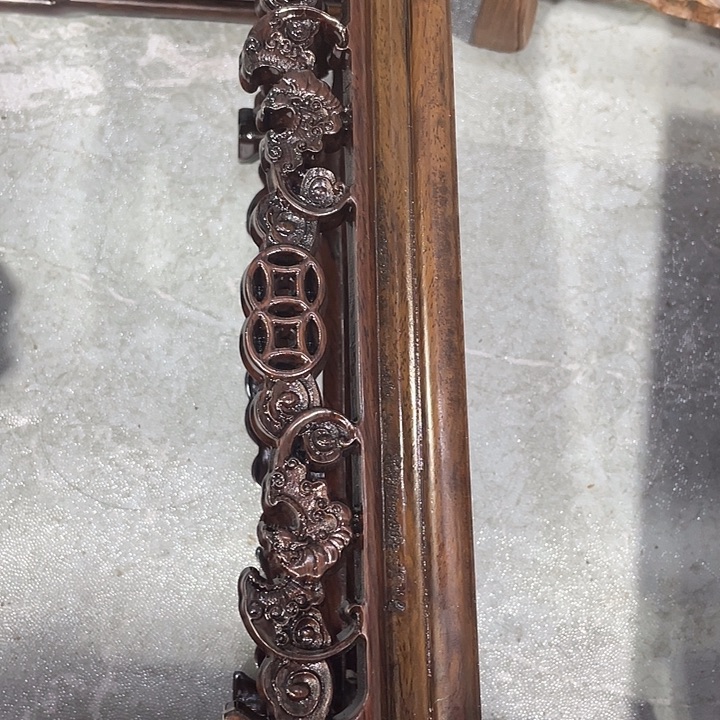 紫砂红木底座工艺品红木底座工艺品2个23公分