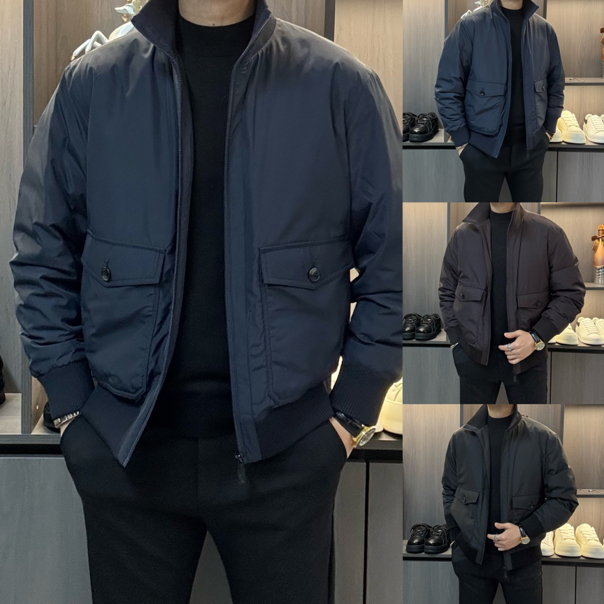 高端冬季新品雅痞轻奢立领休闲男装羽绒夹克192591068