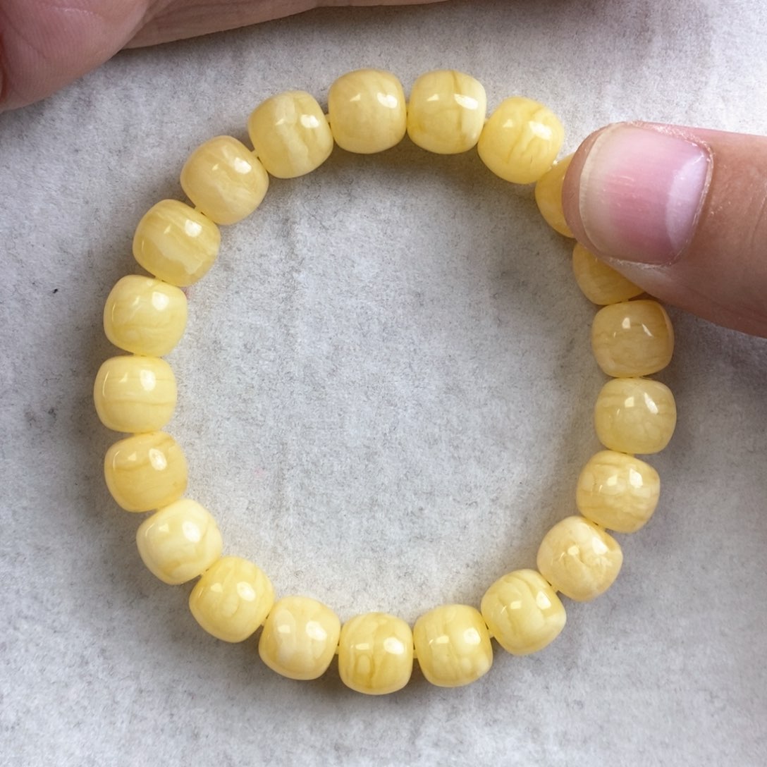 琥珀手链未镶嵌艺*蜜蜡