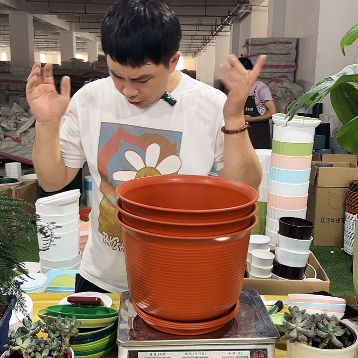 矮陶口30高22陶色3个带托