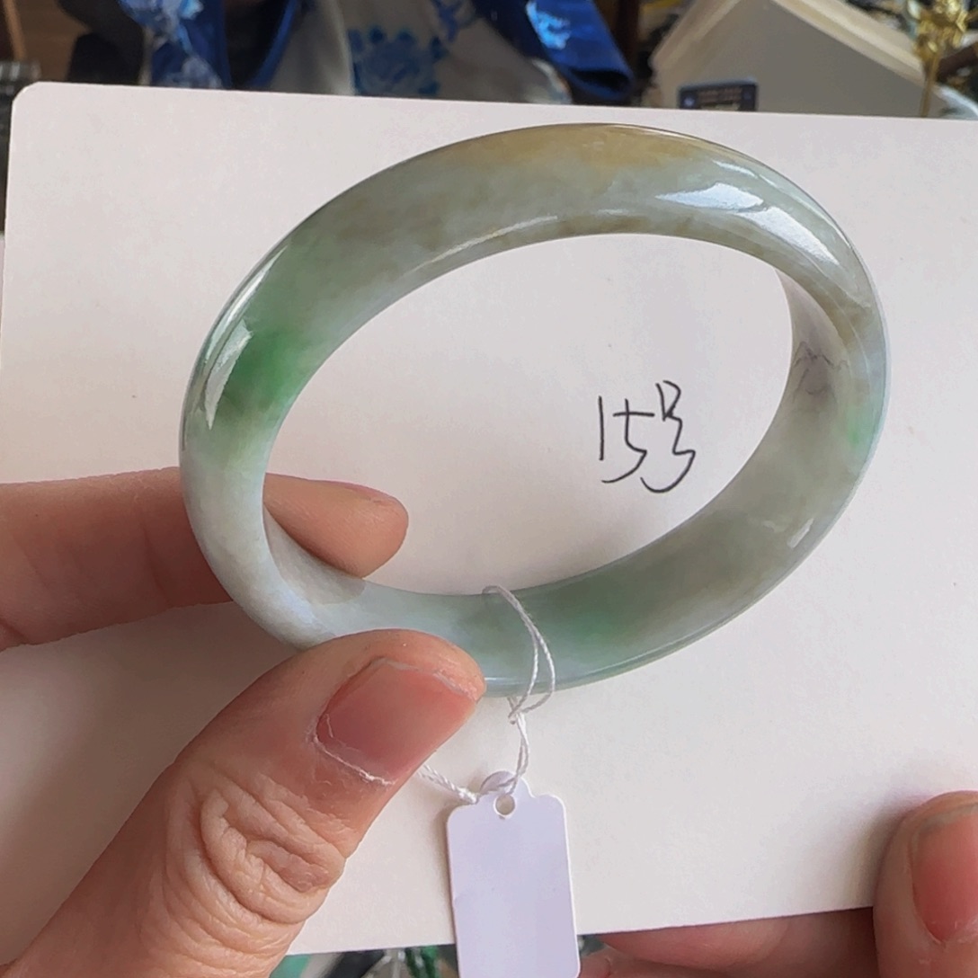 翡翠手镯未镶嵌老坑56.4贵妃南齐