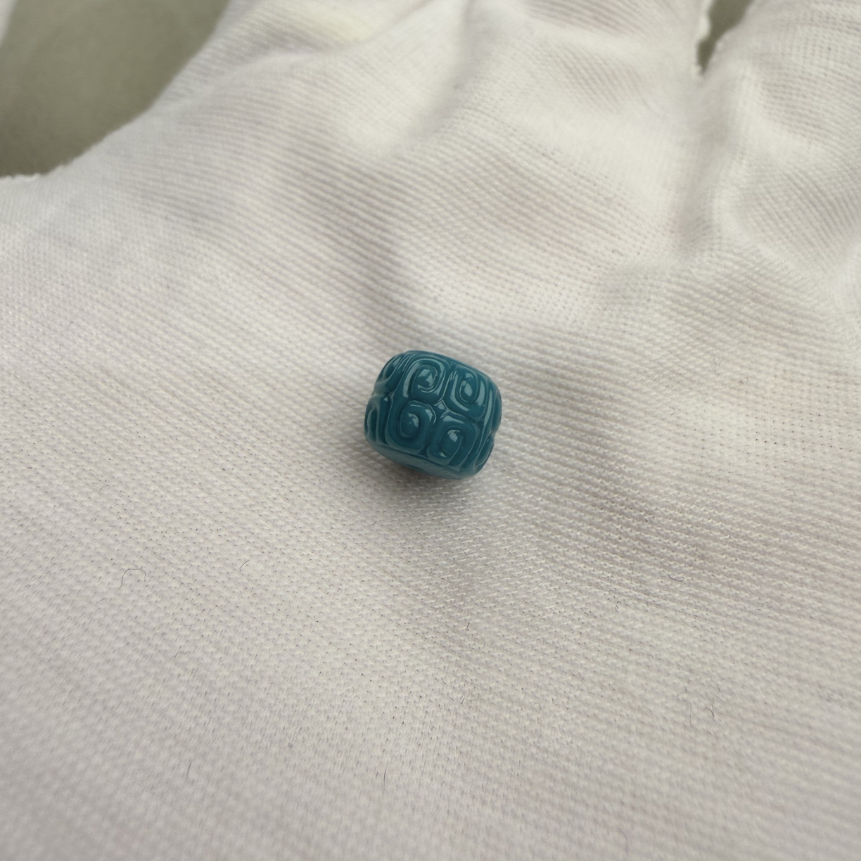 湖北绿松石高瓷回纹老型配饰