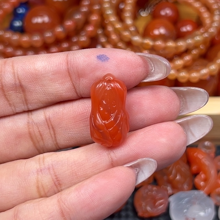 南红玛瑙未镶嵌吊坠(不含链)