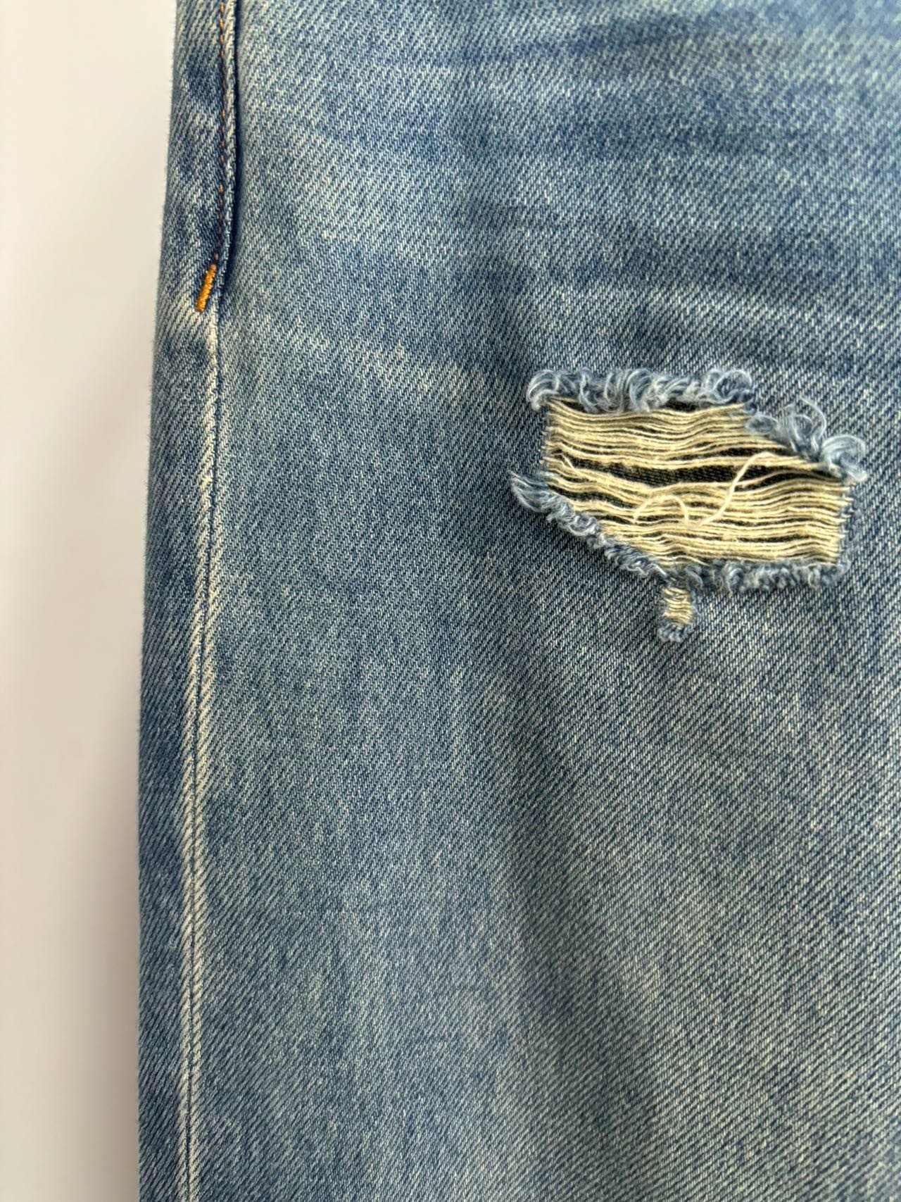 [轻奢] 蓝色夏季百搭复古牛仔短裤 ZK346