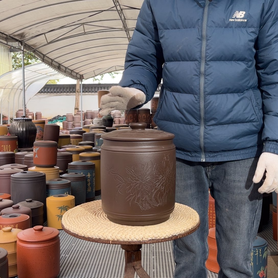 紫砂茶叶罐10 饼茶叶罐