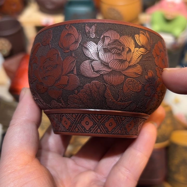 紫砂茶杯宜兴紫砂主人杯