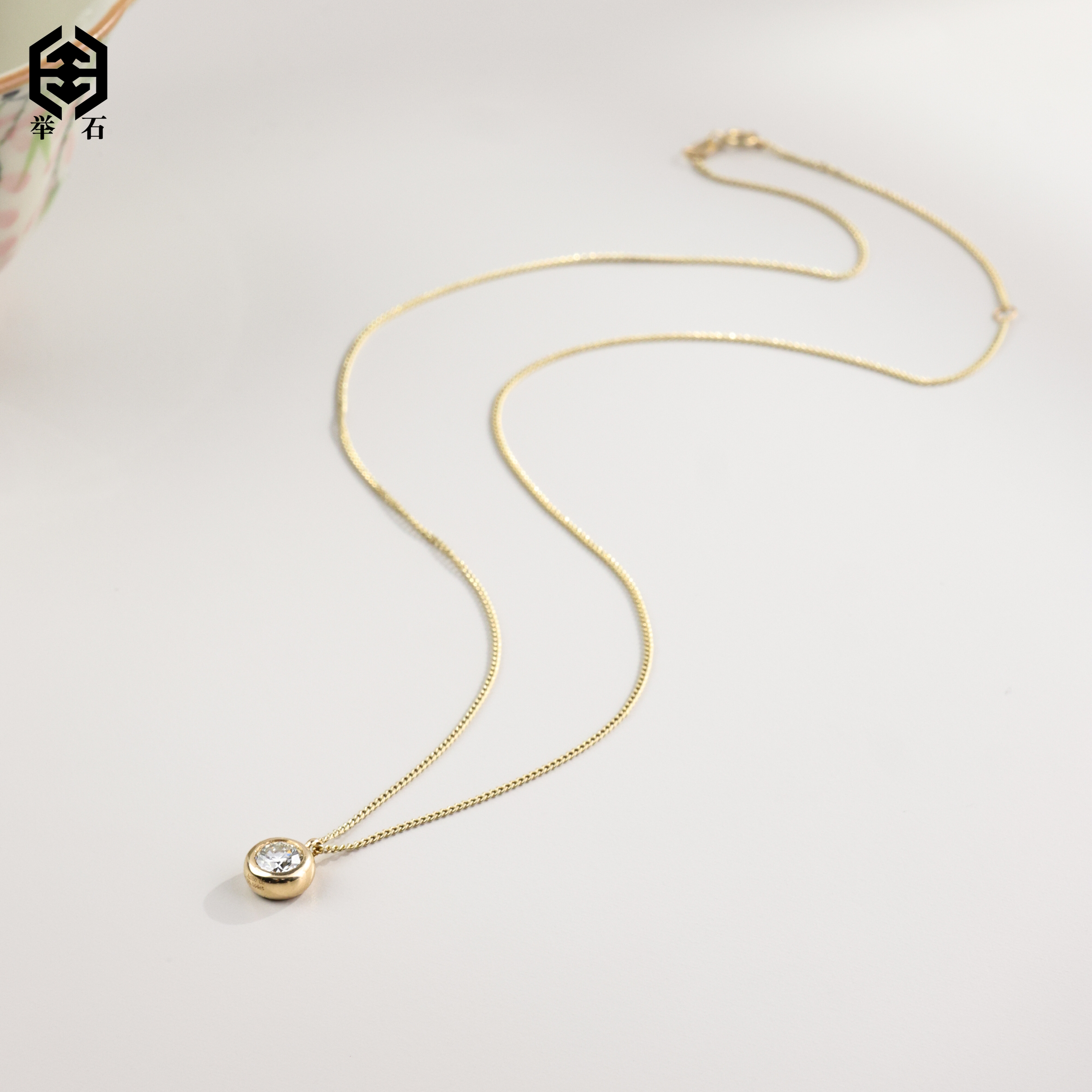 【举石】TH1231-222-36577钻石项链18k（一件/链长约44cm）v