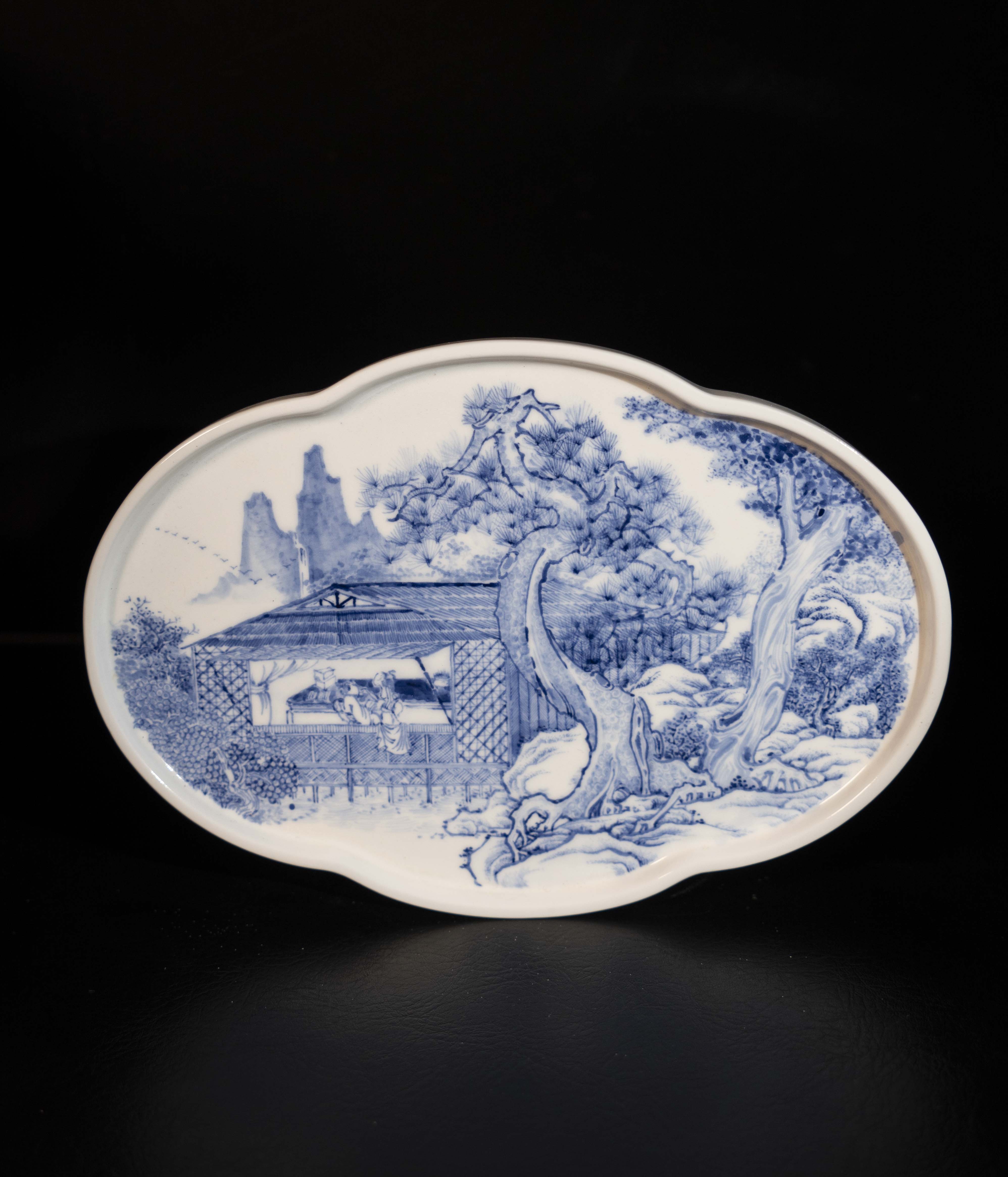 青牧山房 | 牧之画瓷  宋画山水 系列 干泡台