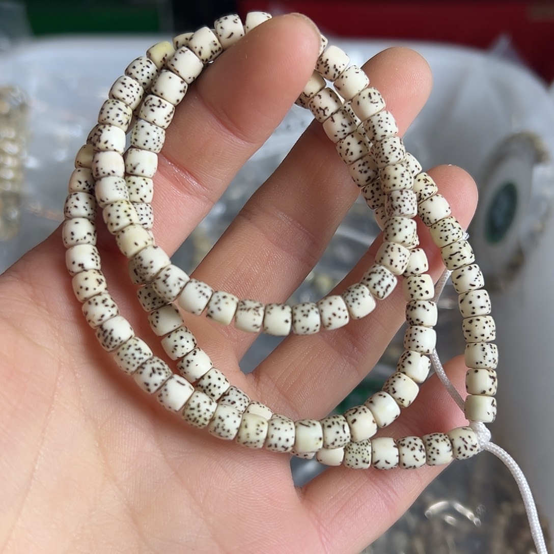 吊坠星月菩提6原白河豚直切长串微氧化有连星，922