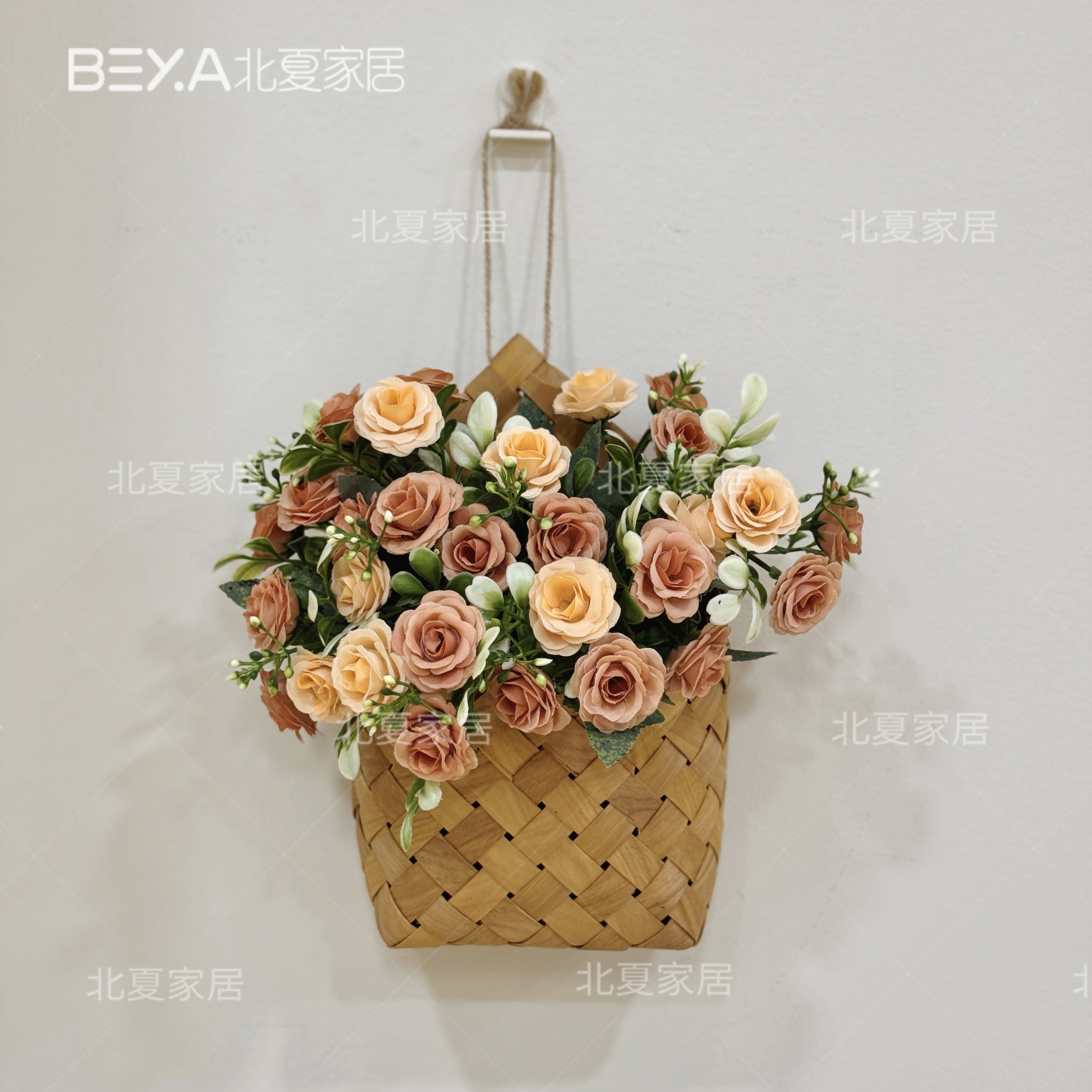 奥斯玫瑰仿真花复古手捧花家居客厅ins风氛围感装饰摆件壁挂花