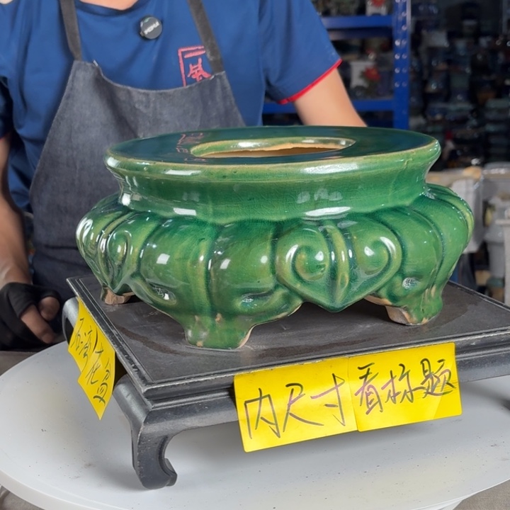 一风堂石湾花盆 面宽25高14编号236