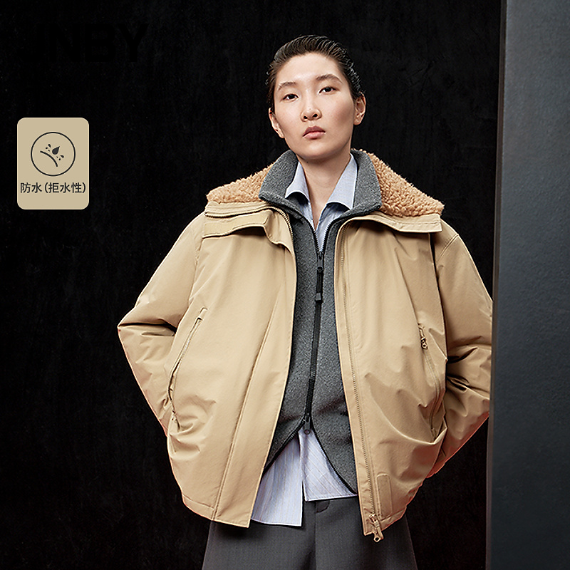 【防风拒水】商场同款JNBY/江南布衣25冬新品羽绒服毛领5PAC14390