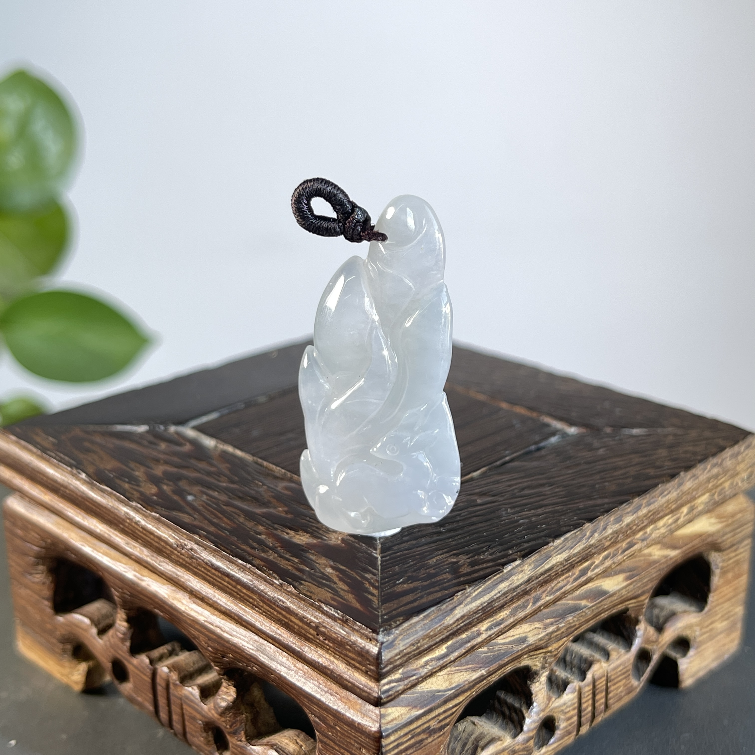 JXW01-41 天然缅甸A货翡翠 九尾狐