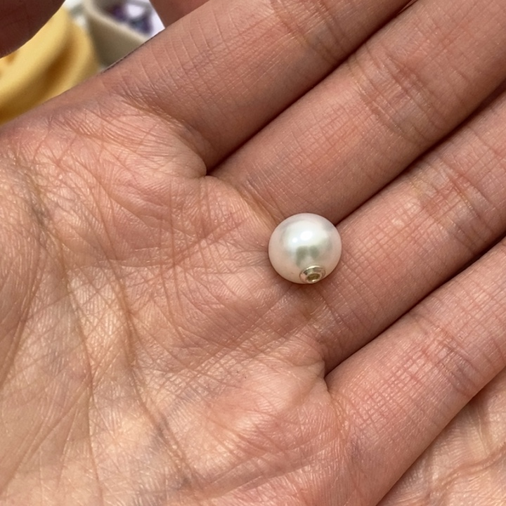 银S925镶嵌淡水珍珠路路通10m