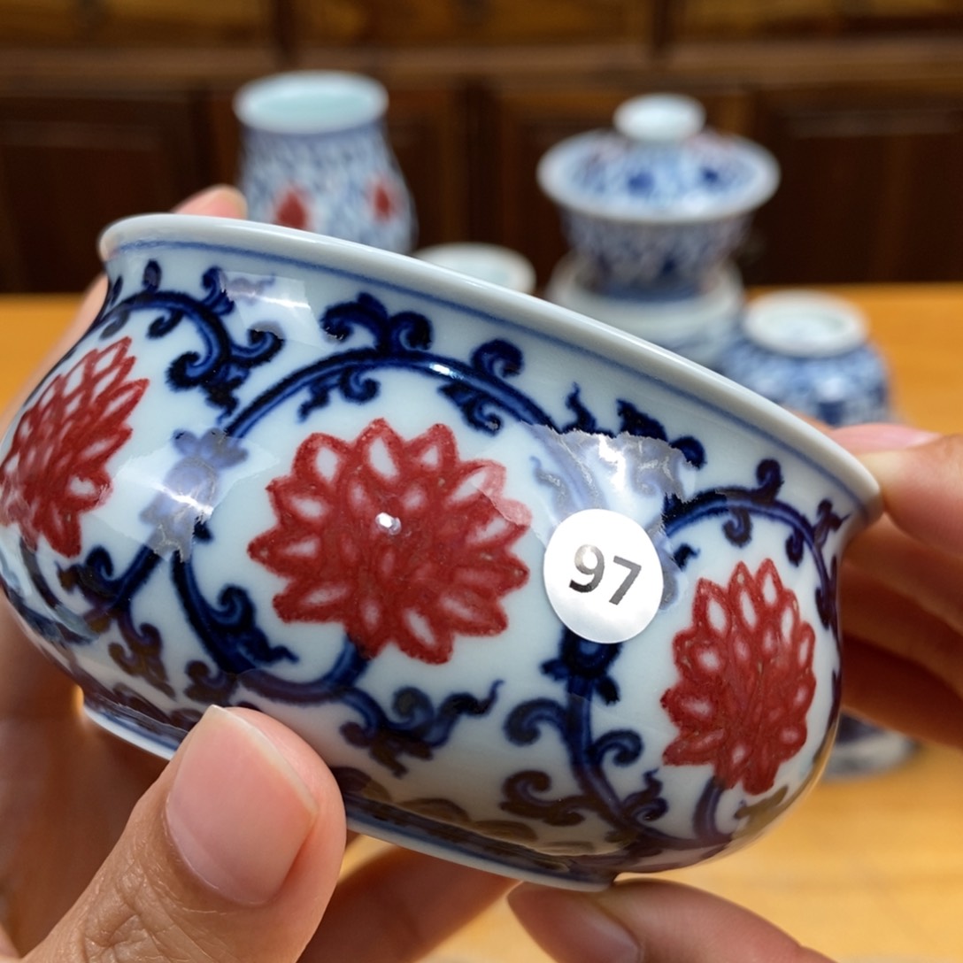 景德镇手绘现代茶具，非古董