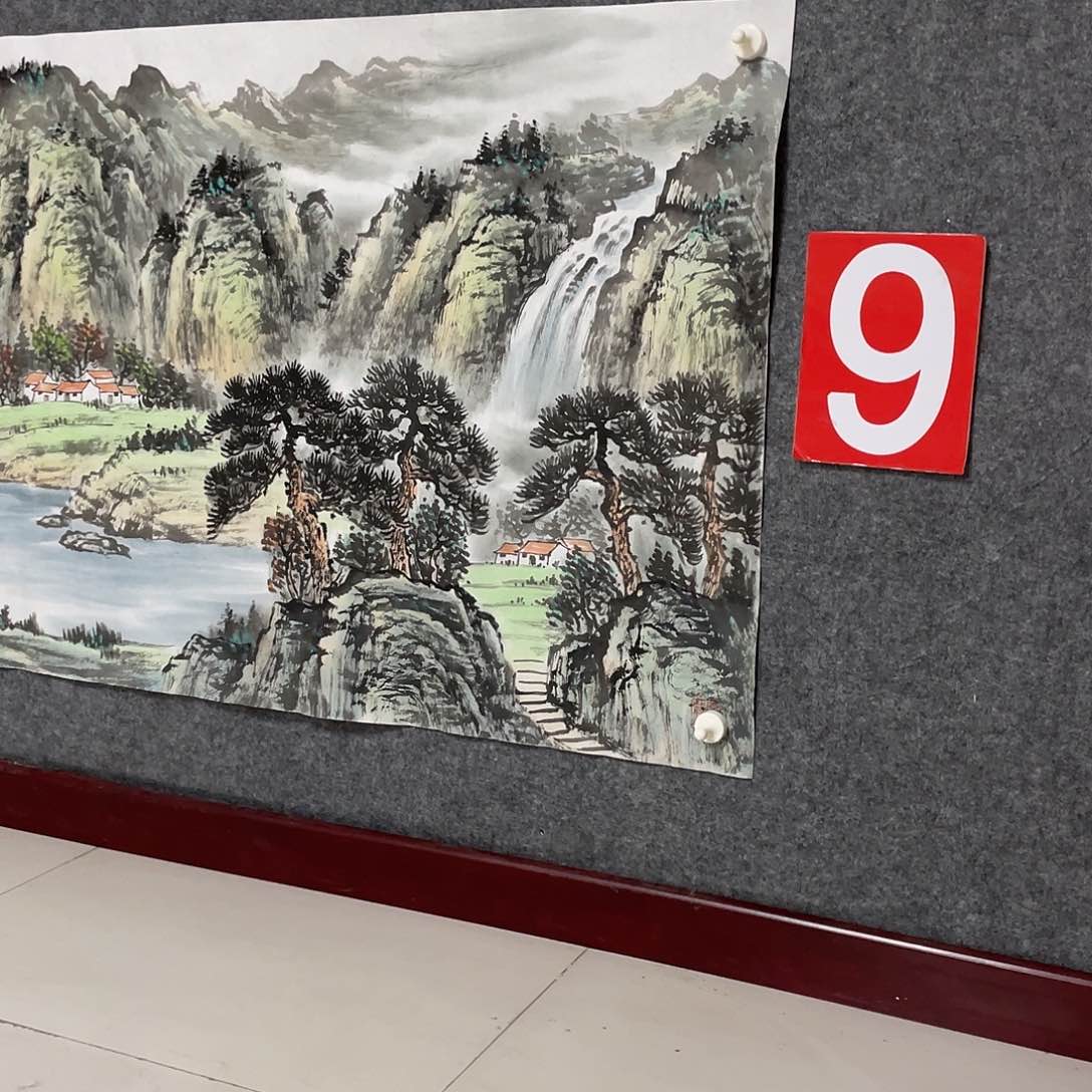 国画鸿**姜小六尺画芯 捡漏