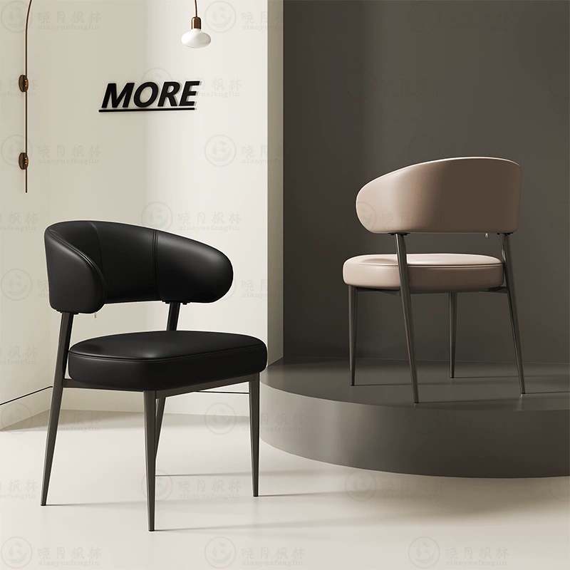 【弹簧坐垫】新款弹簧椅子家用意式轻奢高级餐椅中古软包餐桌椅酒店