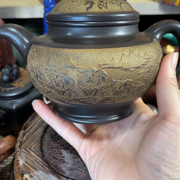 茶壶紫泥原矿手工的一把紫砂壶12