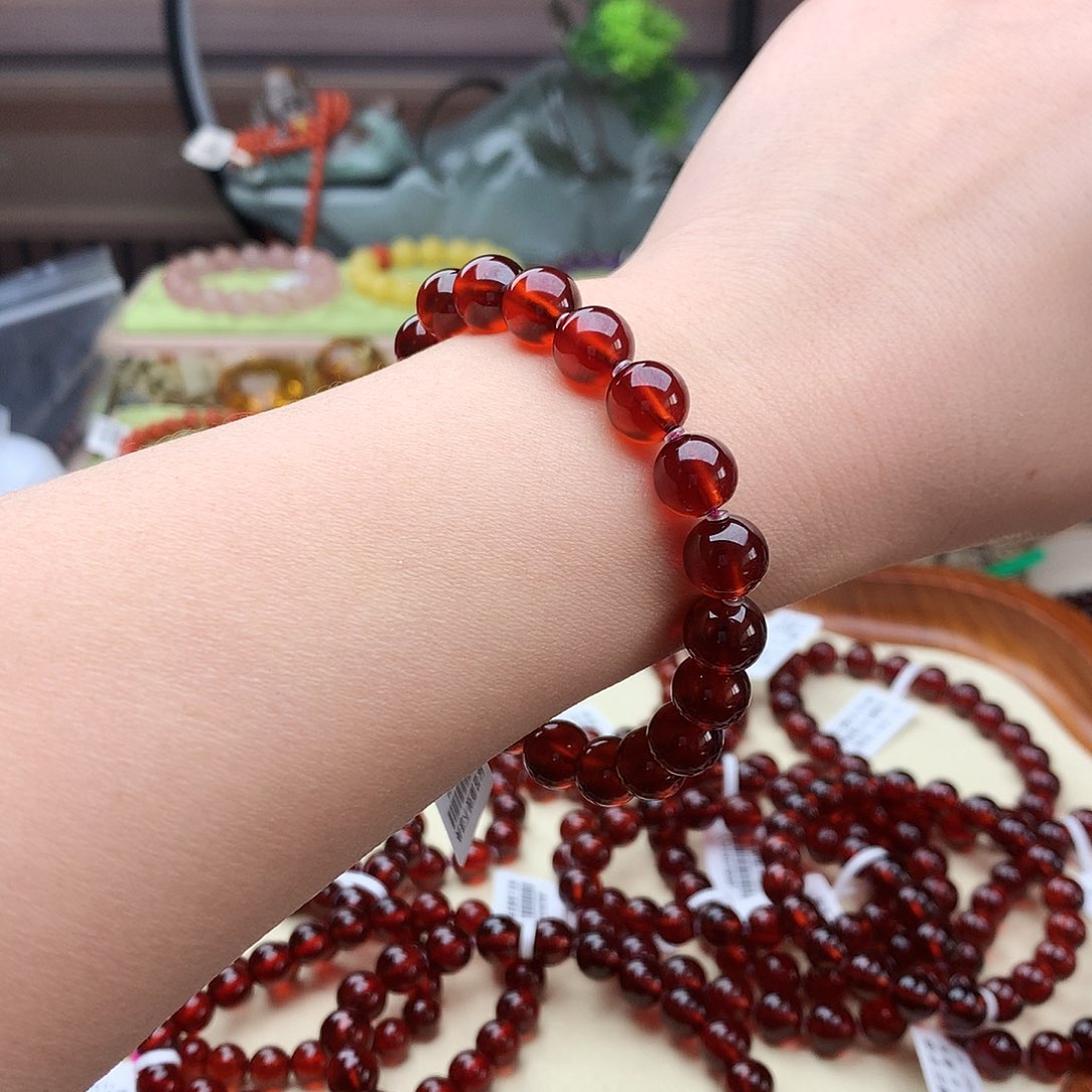 手串石榴石未镶嵌手串9,5