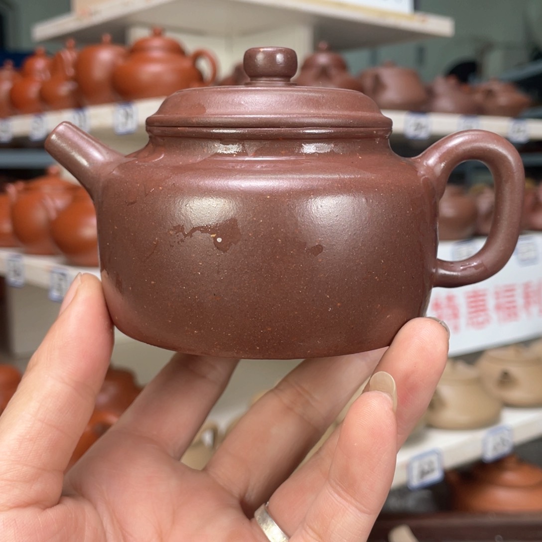 紫砂茶壶紫泥全手工230毫升